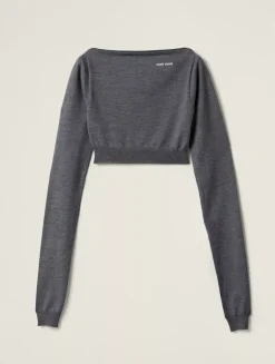 Wool Boat-neck Sweater