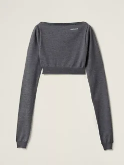 Wool Boat-neck Sweater