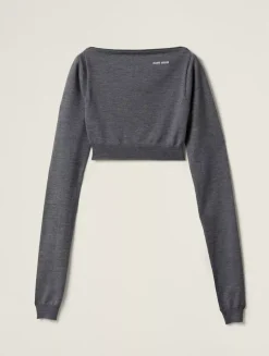 Wool Boat-neck Sweater
