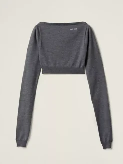 Wool Boat-neck Sweater
