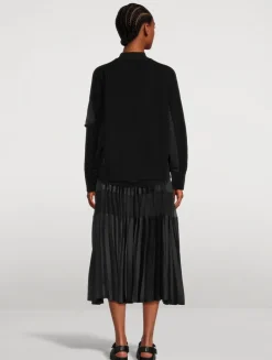 Wool Bomber Cardigan