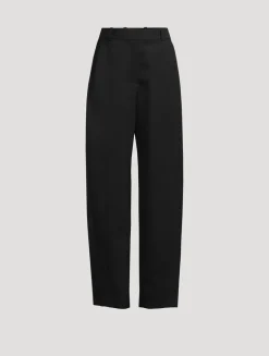 Wool Cocoon Tailored Pants
