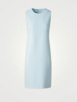 Wool Crêpe Double-Face Sheath Dress