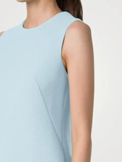 Wool Crêpe Double-Face Sheath Dress