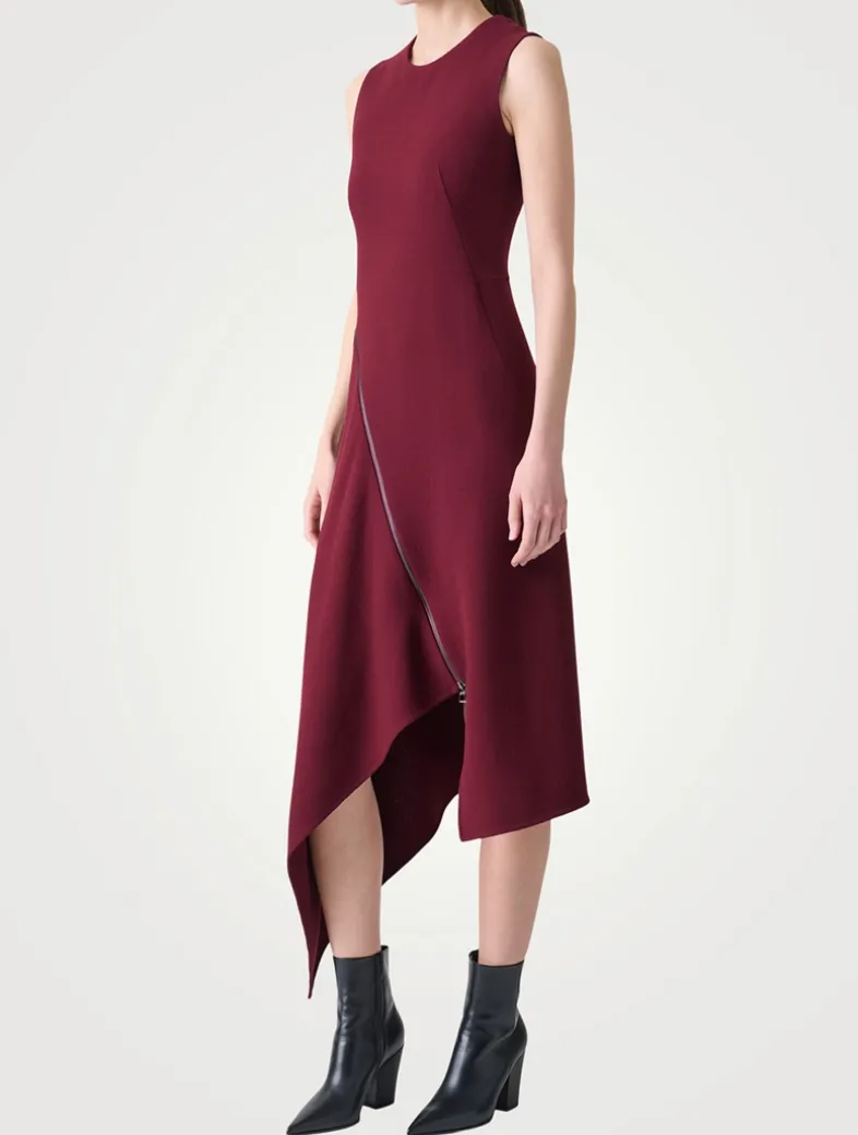 Wool Double-Face Midi Dress