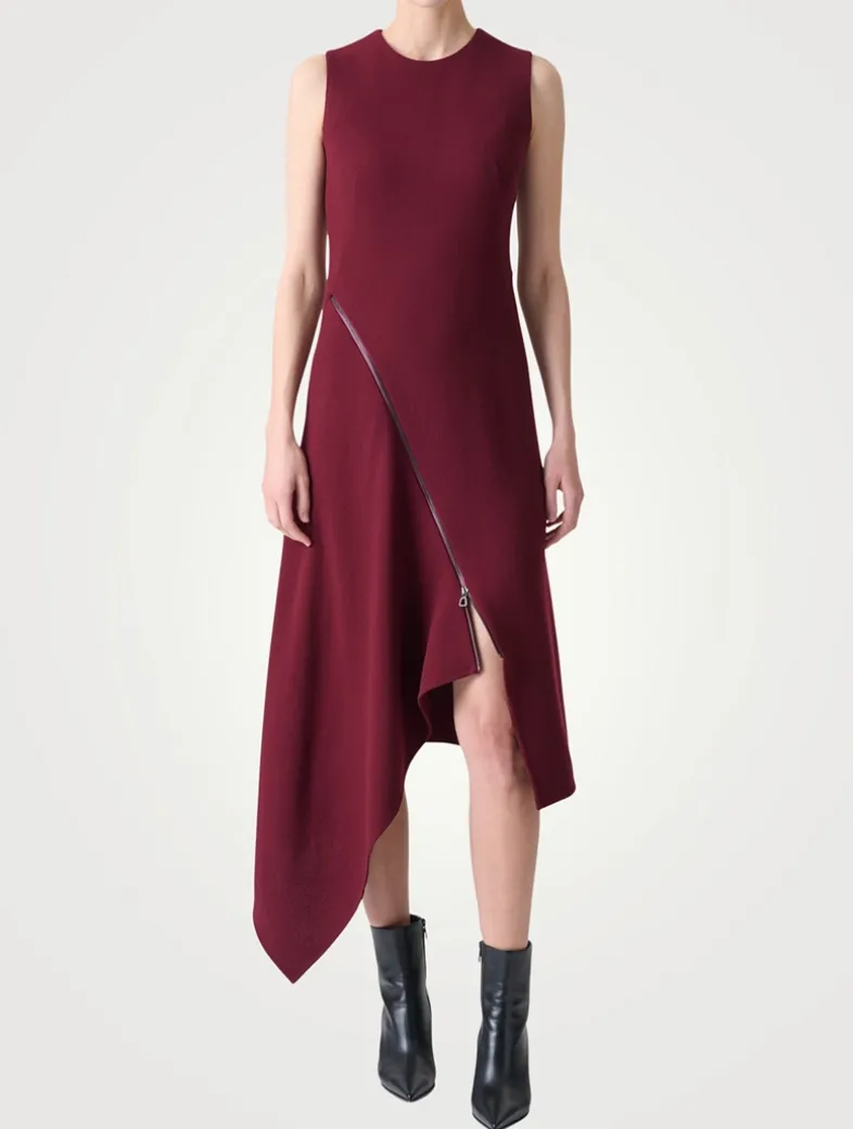 Wool Double-Face Midi Dress