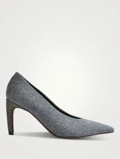 Wool Flannel Pumps