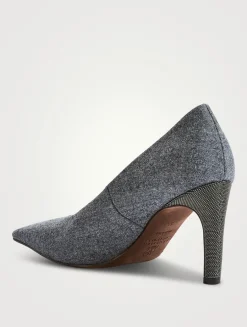 Wool Flannel Pumps
