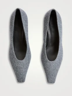 Wool Flannel Pumps