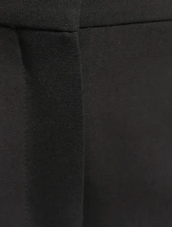 Wool Gabardine Flare Trousers