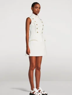 Wool Panier Mini Dress