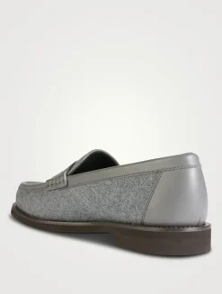 Wool Penny Loafers