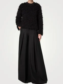 Wool Silk And Cashmere Knit Sweater