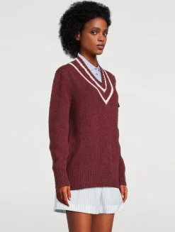 Wool-Blend Padded Sweater