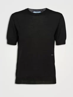 Worsted Wool Crew-neck Sweater