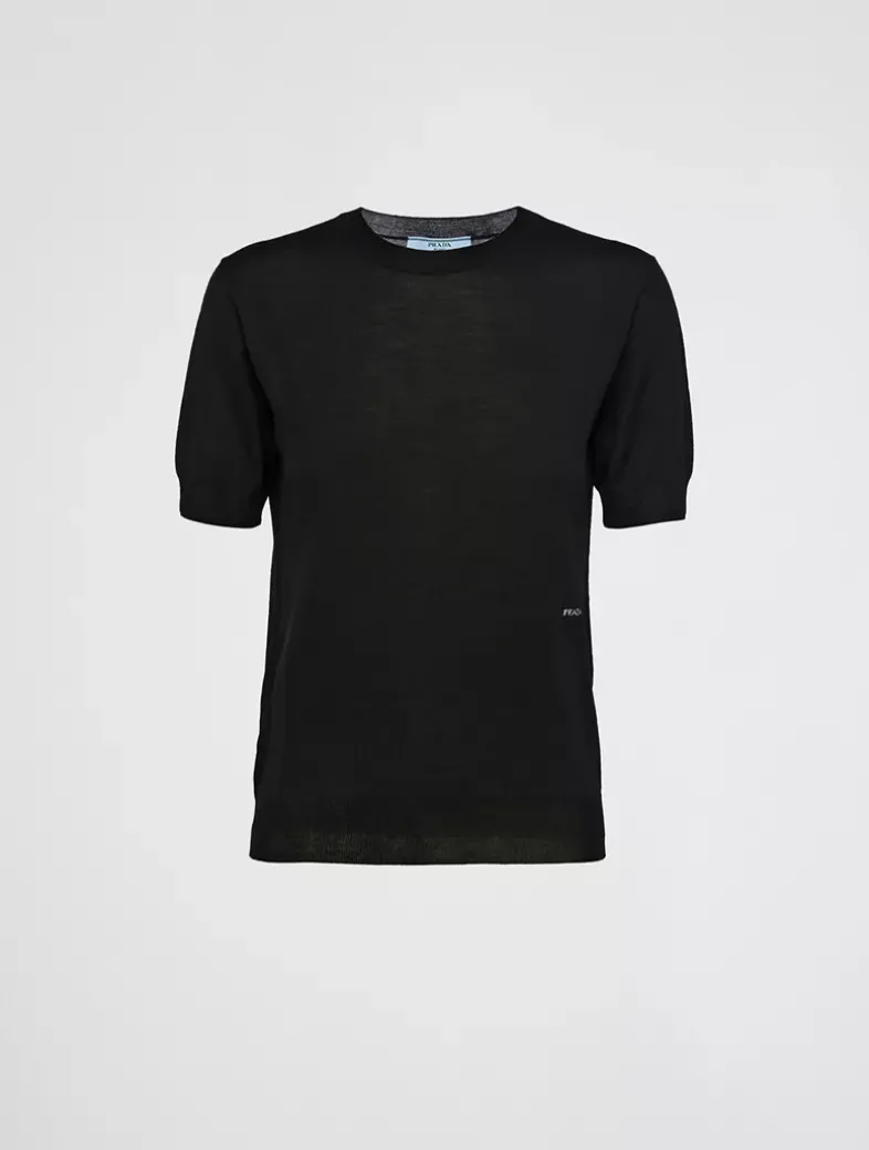 Worsted Wool Crew-neck Sweater