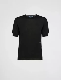 Worsted Wool Crew-neck Sweater