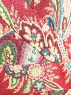 Wrap Dress In Floral Paisley Print