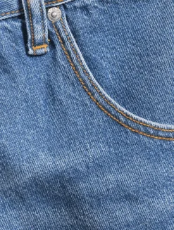 Wrapped Denim Mini Skirt