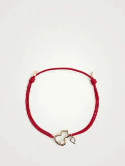 Wulu 18K Rose Gold String Bracelet With Diamond