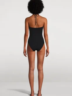 Wylie One-Piece Halter Swimsuit