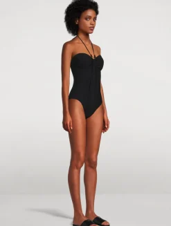 Wylie One-Piece Halter Swimsuit