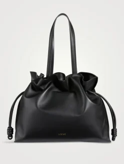 XL Flamenco Leather Shoulder Bag