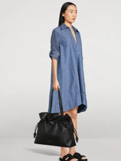 XL Flamenco Leather Shoulder Bag