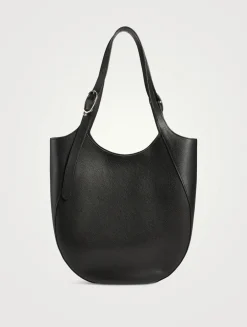 XL Le Foulonné Leather Tote Bag