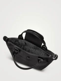 XS Le Pliage Xtra Leather Top Handle Bag