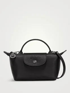 XS Le Pliage Xtra Leather Crossbody Pouch