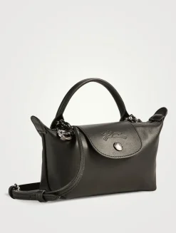 XS Le Pliage Xtra Leather Crossbody Pouch