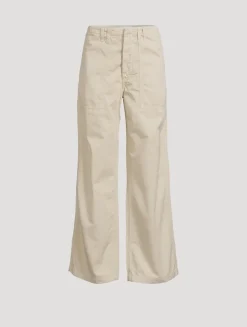 Yuna Wide-Leg Utility Trousers