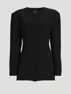 Zip-Front Blazer